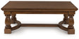 Furniture City Slidell - Ashley Furniture - Sturlayne Coffee Table - Rectangular Cocktail Table / Brown - T609-1