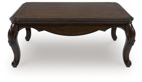Furniture City Slidell - Ashley Furniture - Maylee Coffee Table - Rectangular Cocktail Table / Dark Brown - T617-1