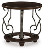Furniture City Slidell - Ashley Furniture - Frallyn End Table - Round End Table / Dark Brown - T623-6