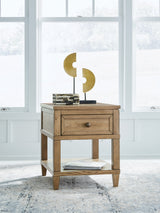 Furniture City Slidell - Ashley Furniture - Sharlance End Table - Rectangular End Table / Light Brown - T655-3