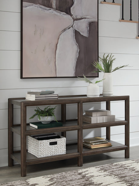 Furniture City Slidell - Ashley Furniture - Kallenny Sofa Table - Sofa Table / Brown/Gray - T669-4