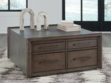 Furniture City Slidell - Ashley Furniture - Kallenny Coffee Table - Square Cocktail Table / Brown/Gray - T669-8