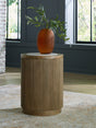 Furniture City Slidell - Ashley Furniture - Camdill End Table - Round End Table / Light Brown/White - T808-6