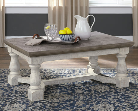 Furniture City Slidell - Ashley Furniture - Havalance Coffee Table - Rectangular Cocktail Table / Gray/White - T814-1