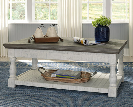 Furniture City Slidell - Ashley Furniture - Havalance Lift-Top Coffee Table - Lift Top Cocktail Table / White/Gray - T994-20