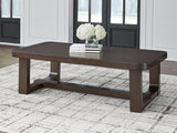 Furniture City Slidell - Ashley Furniture - Breckington Coffee Table - Rectangular Cocktail Table / Dark Brown - T856-1