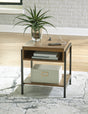 Furniture City Slidell - Ashley Furniture - Fridley End Table - Rectangular End Table / Brown/Black - T964-3
