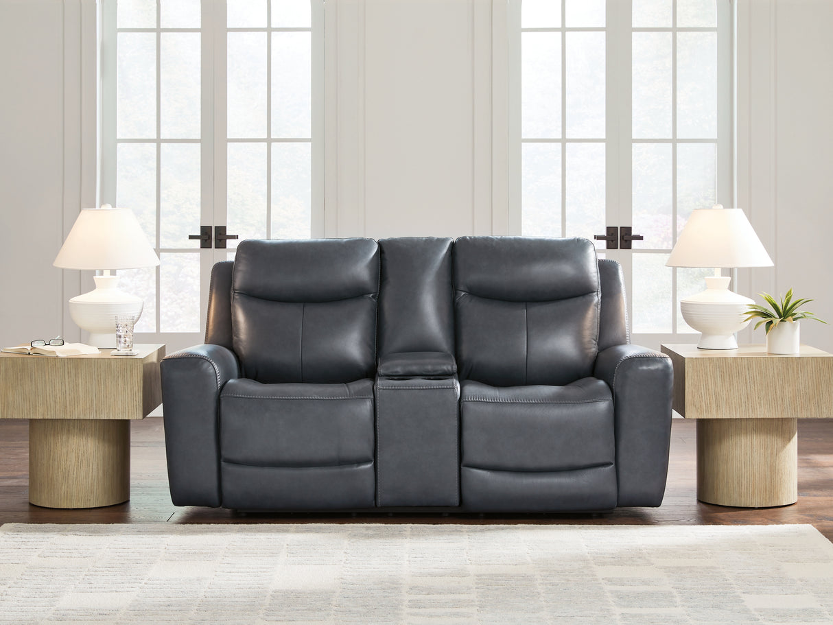 Furniture City Slidell - Ashley Furniture - Next Move Living Room - PWR REC Loveseat/CON/ADJ HDRST / Admiral - PCU1210018