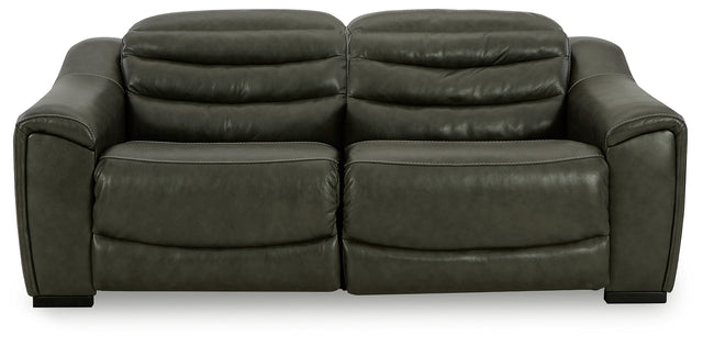 Furniture City Slidell - Ashley Furniture - Center Line Sectional - 3-Piece Power Reclining Sectional Sofa / Dark Gray - U63404S5