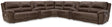 Furniture City Slidell - Ashley Furniture - Dunleith 9-Piece Power Reclining Sectional - 9-piece Power Reclining Sectional / Chocolate - U71604S10