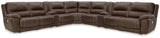 Furniture City Slidell - Ashley Furniture - Dunleith 9-Piece Power Reclining Sectional - 9-piece Power Reclining Sectional / Chocolate - U71604S10