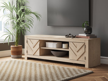 Furniture City Slidell - Ashley Furniture - Cayboni TV Stand - 71" / Tan - W3787-68