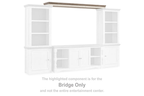 Furniture City Slidell - Ashley Furniture - Havalance Entertainment Center - 4-Piece Entertainment Center / Two-tone - W814W1