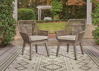 Beach Front - Arm Chair With Cushion (Set of 2) - Beige