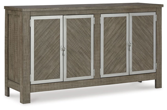 Krystanza - Dining Room Server - Weathered Gray