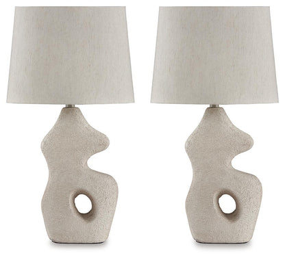 Chadrich - Paper Table Lamp (Set of 2) - Antique Beige