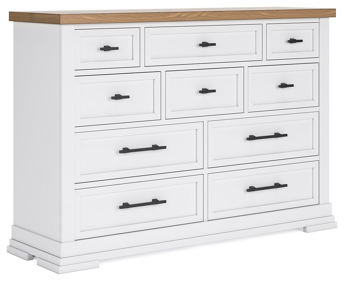 Ashbryn - Dresser - White / Natural