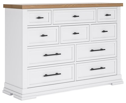 Ashbryn - Dresser - White / Natural