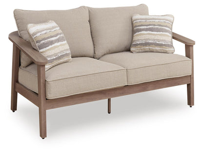 Harmony Headlands - Loveseat With Cushion - Natural / Gray