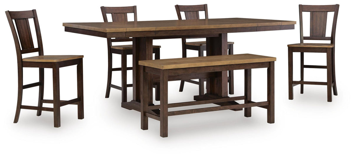 Rylandeen - Counter Height Extension Dining Table Set