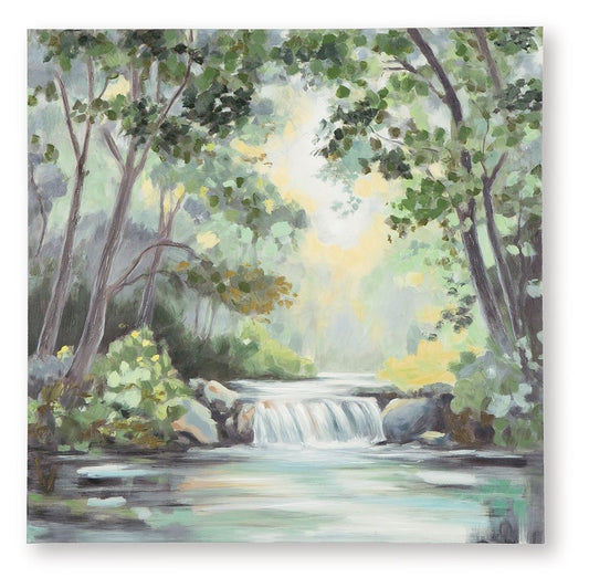 Evermaddick - Wall Art - Green / Gray / White