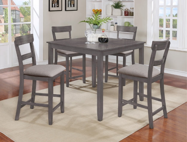 HENDERSON 5PK CONTR HT DINETTE GREY