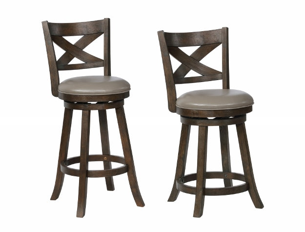 KIPPER SWIVEL PUB STOOL GREY K/D