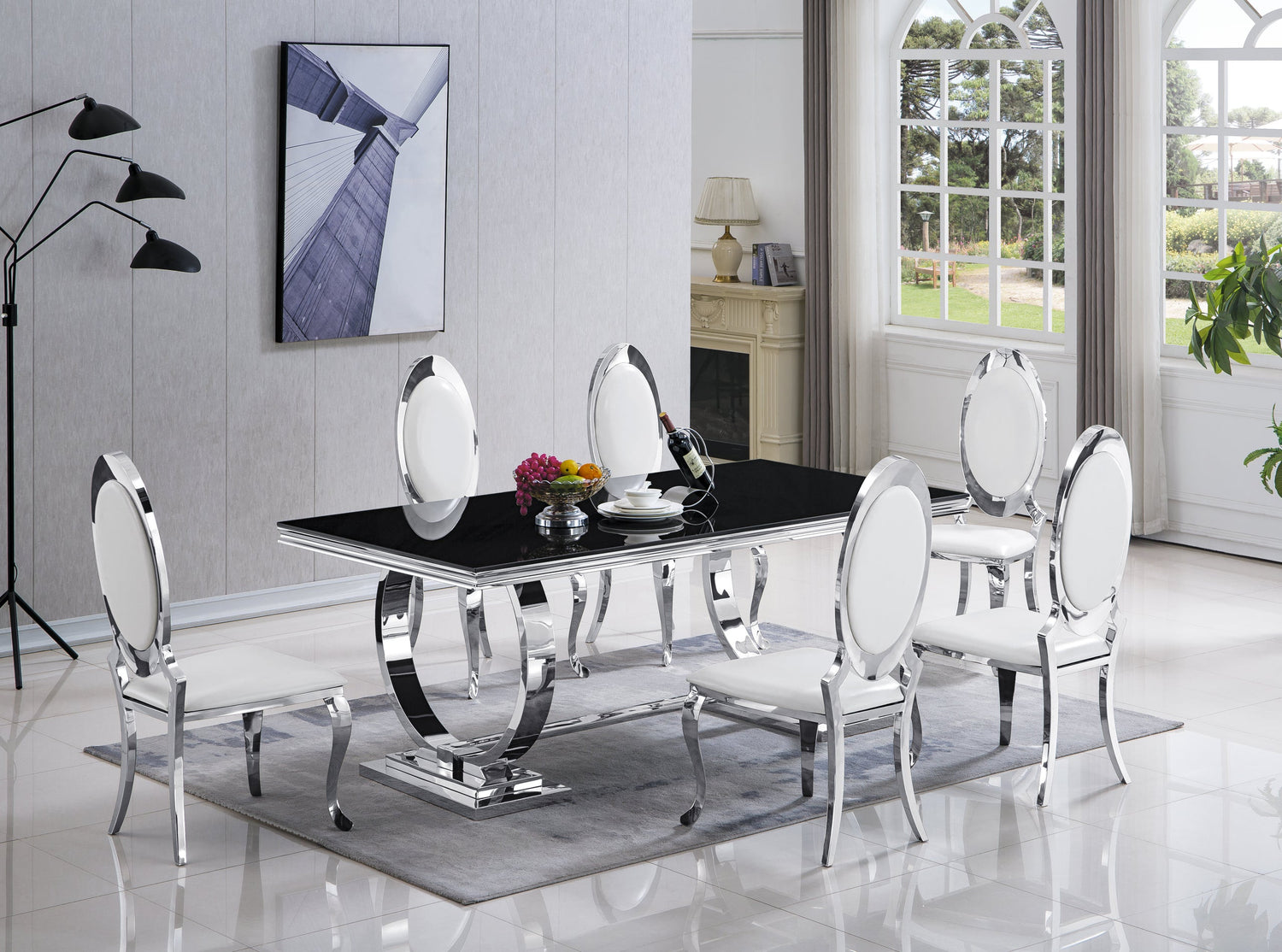 D2021 - Dining Table + 6 Chair Set (ETA 10/8)