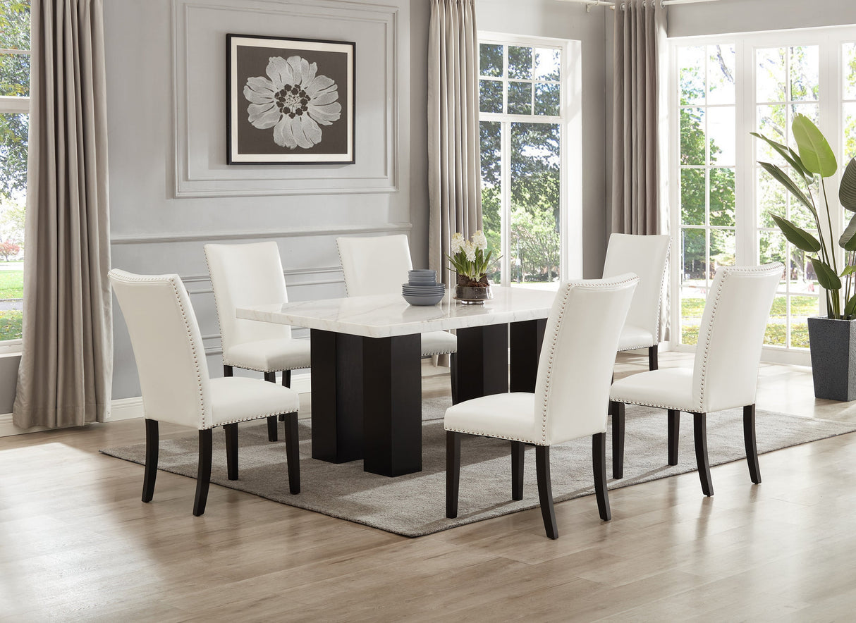Finland - (GENUINE MARBLE) Table & 6-Chairs
